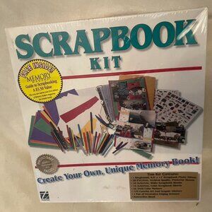 New Sealed Box Create Your Own Unique Memory Book Scrapbook Kit by Thompson 1998